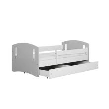 Classic 2 mix gray bed without drawer, latex mattress 160/80