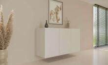 Dallas white chest of drawers
