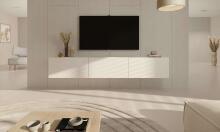 Dallas TV cabinet white