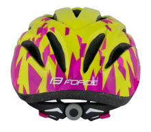 Велошлем детский Force Ant Junior Yellow/Pink (52-56 cm)