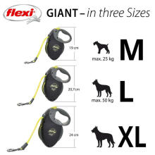 Inerces pavada suņiem Flexi FLEXI GIANT NEON lente L 8m