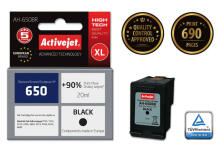 Activejet AH-650BR tinte HP printerim; Nomaiņa HP 650 CZ101AE; Premium; 20 ml; melns