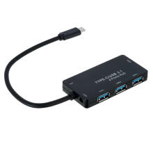 Interfeisa centrmezgls Akyga AK-AD-52 USB 3.1 (3.1 Gen 2) Type-C 500Mbps melns