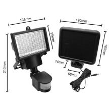 Maclean MCE442 saules spuldze LED plūdu gaismas kustības sensors plūdu gaismas sienas lampa Dusk IP44 6W 6000K