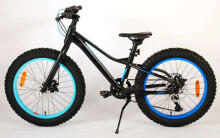 Bērnu velosipēds Volare Gradient Black/Blue/Aqua – 6 speed – Prime Collection (Rata izmērs: 20)