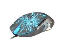 NATEC FURY OPTISKĀ PELE GLADIATOR SPĒLĒTĀJIEM 3200 DPI AR FONA APGAISMOJUMU