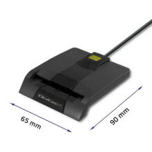 Qoltec 50632 Smart ID mikroshēmu karšu lasītājs SCR-0632 | USB tips C