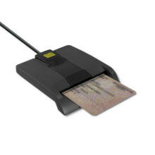Qoltec 50632 Smart ID mikroshēmu karšu lasītājs SCR-0632 | USB tips C
