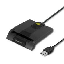 Qoltec 50632 Smart ID mikroshēmu karšu lasītājs SCR-0632 | USB tips C