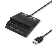 Qoltec 50363 USB kabelis 1,8 m USB 2.0 USB C USB A Melns