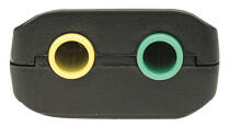 Manhetenas USB-A audio adapteris, 3,5 mm USB-A pieslēgvietas mikrofonam un audio izejai, 480 Mb/s (USB 2.0), 3D atbalsts un 5.1 virtuālā telpiskā skaņa, ātrdarbīgs USB, melns,  blisteris kart