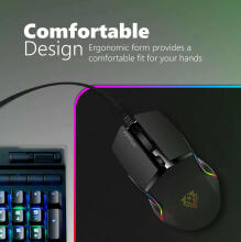 VERTUX Argon USB Spēļu Pele ar RGB Apgaismojumu
