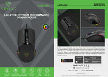 VERTUX Argon USB Spēļu Pele ar RGB Apgaismojumu