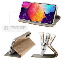 Fusion Magnet case Grāmatveida maks Samsung A136 Galaxy A13 5G zeltains