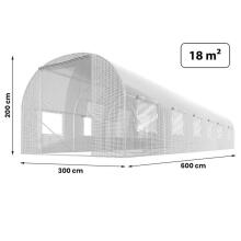 Plēve dārza tunelim 3x6m (18m2) balta Plonos