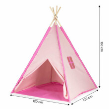 Indijas tipi telts, rozā tepee bērniem