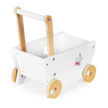 Koka leļļu ratu stūmējs 2in1 Ecotoys