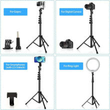 Fusion universāls statīvs | selfie stick | turētājs GOPRO | tālrunis | fotokamera 160 cm + pults