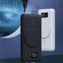 AUKEY PB-WL02i Power Bank 10000mAh bezvadu uzlāde MagSafe MagAir 22.5W 3xUSB melns