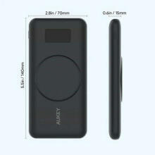 AUKEY PB-WL02i Power Bank 10000mAh bezvadu uzlāde MagSafe MagAir 22.5W 3xUSB melns