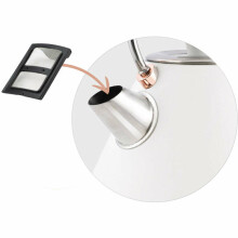 Elektriskā tējkanna ar termometru 1,7 l BD-701 balts