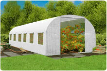Dārza tunelis 3x6m (18m2) Plonos balts