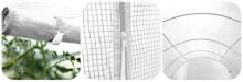 Dārza tunelis 3x6m (18m2) Plonos balts