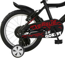 Bērnu velosipēds GoKidy 16 Versus (VER.1601) melns/sarkans