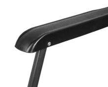 Ikonka Art.KX4509 Folding garden lounger waterproof graphite
