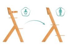 Fillikid Art.1221-00 Max  Wooden Highchair