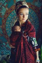 Little Frog Ring Sling Cotton Art.164110 Ruby Illusion