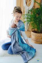 Little Frog Ring Sling Cotton Art.164111 Navy Illusion