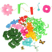 Ikonka Art.KX4395 Flowers creative blocks flower garden 175 elements