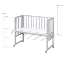 Roba Craddle Co-Sleeping Bed Art.16528 Moderns šūpulis