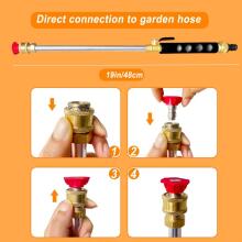 Nozzle Power Washer for Garden Hose Art.165390 Dārza šļūtenes augstspiediena mazgātājs ar sprauslu, komplektā 2 augstspiediena sprauslas un ātrie savienotāji