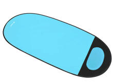 Tracer 46933 Beach pop up mat blue
