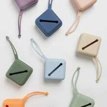 Bibs Pacifier Case Art.165573 Dusty Blue
