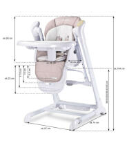 HIGH CHAIR + SWING INDIGO GREY