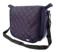 Quilted mama bag for strollers NAVY