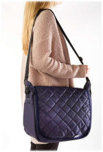 Quilted mama bag for strollers NAVY