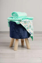 Light Minky Blanket - Hedgehogs mint 75x100
