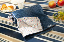 Light Minky Blanket - Hedgehogs grey 75x100