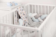 Light Minky Blanket - Hedgehogs grey 75x100