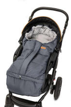 Combi 3in1 Romper Bag – graphite/grey polar fleece