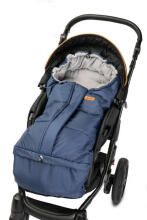 Combi 3in1 Romper Bag – navy/grey polar fleece