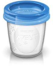 SCF618/10 Food containers 180 ML. + lid 0+ (10pcs) *