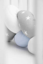 Braided Crib Bumpers 210 cm – stars blue