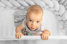 Braided Crib Bumpers 210 cm – smooth mint