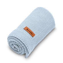 Knitted Blanket – blue