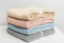 Knitted Blanket – blue
